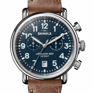 Shinola Runwell Argonite 5021 chrono 41mm mid blue strap
